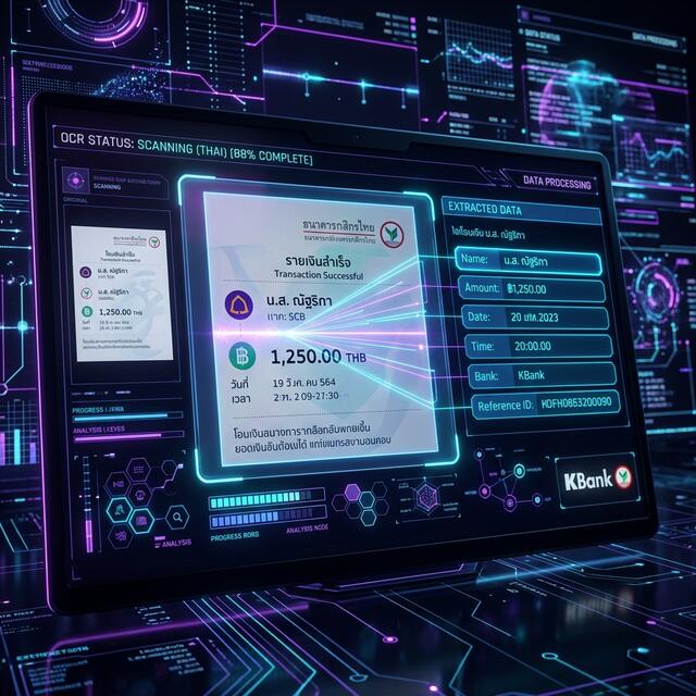 AI Thai OCR Scanner Preview